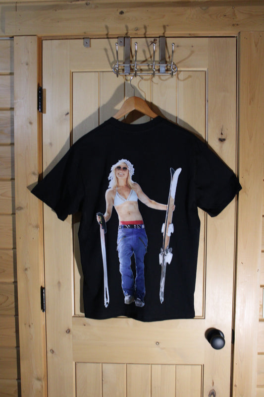 Hot skier girl tee